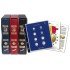 Filabo Álbum Monedas EURO ANDORRA IMITACION piel granate con 3 hojas y cajetín Filabo