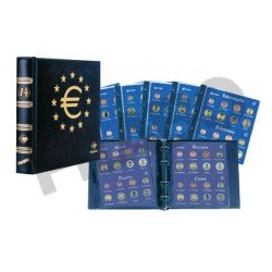 Filabo álbum moneda EURO SKAY azul con cajetín + HOJAS 15 primeros países Filabo álbum moneda EURO SKAY azul con cajetín + HOJAS 15 primeros países