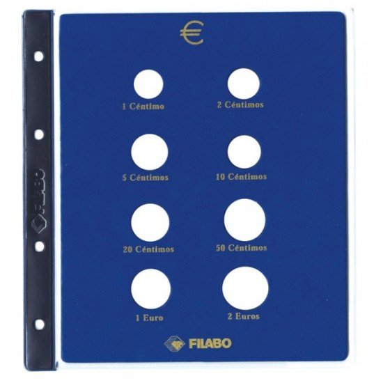 Filabo Hoja 8 Monedas EURO UNIVERSAL