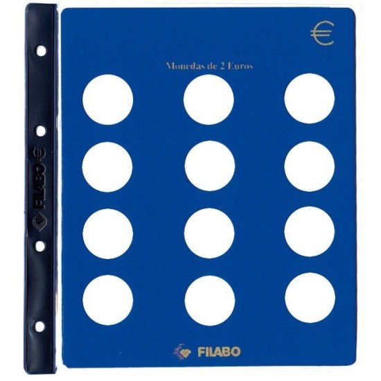 Hoja Monedas 2 EURO UNIVERSAL FILABO