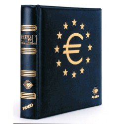 Filabo Álbum NUMIS billetes Euro Skay Azul con Cajetín