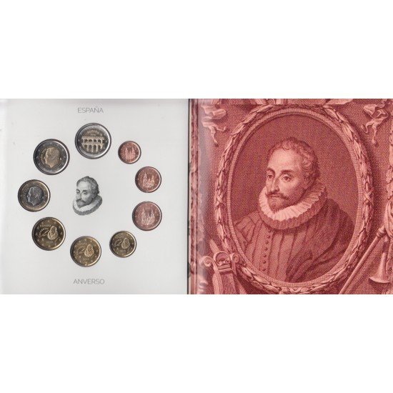 España Spain 2016 Cartera Oficial Euros Cent Cervantes + moneda 2€ Acueducto de Segovia FNMT España Spain 2016 Cartera Oficial Euros Cent Cervantes + moneda 2€ Acueducto de Segovia FNMT