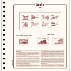 Hojas sellos España Cultural Filober 1994/01 montadas