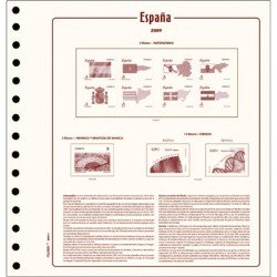 Hojas sellos España Cultural Filober  2002/06 montadas + album Guaflex