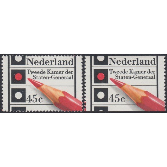 VAR1/S Holanda Nethelands  Nº 1063/63a   1977  Elecciones a la  Cámara MNH 