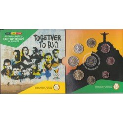 Monedas Euros Bélgica Cartera 2016 Olimpiada de Rio Brasil Monedas Euros Bélgica Cartera 2016 Olimpiada de Rio Brasil