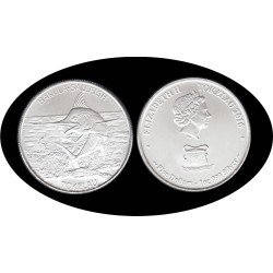 Tokelau 1 OZ onza 2016 Hakula Sailfish Pez vela 5$ Plata Ag
