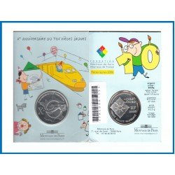 Francia France 2006 Coin Card 1/4 € euro X Aviversario TGV Tren Francia France 2006 Coin Card 1/4 € euro X Aviversario TGV Tren