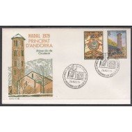 Andorra Española 128/29 1979 Navidad 79 SPD Sobre Primer día Andorra Española 128/29 1979 Navidad 79 SPD Sobre Primer día