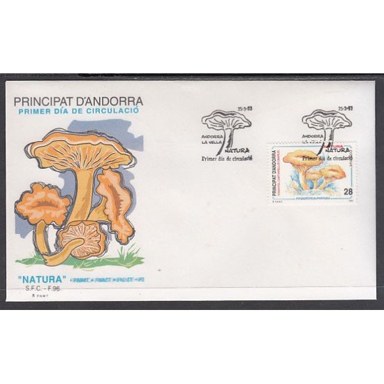 Andorra Española 235 1993 Naturaleza SPD Sobre Primer día Andorra Española 235 1993 Naturaleza SPD Sobre Primer día