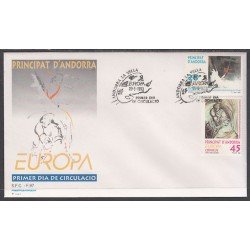Andorra Española 236/37 1993 Europa SPD Sobre Primer día Andorra Española 236/37 1993 Europa SPD Sobre Primer día