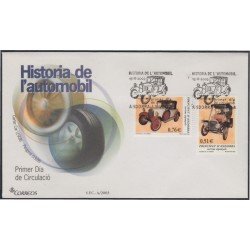 Andorra Española 309/10 2003 Historia del automóvil SPD Sobre Primer día