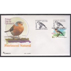 Andorra Española 318 2004 Patrimonio Natural SPD Sobre Primer día 