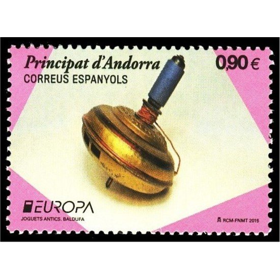 Andorra Española 430 2015 Europa juguetes Baldufa peonza MNH