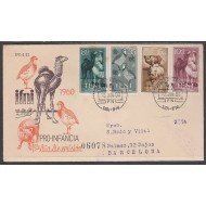 Ifni 159/62 1960 Pro infancia Fauna SPD Sobre Primer Día Ifni 159/62 1960 Pro infancia Fauna SPD Sobre Primer Día