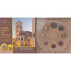 Chipre 2016 Euroset Cartera Oficial euro € Monumentos religiosos 