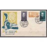 España Spain 1166/68 1955  IV Cent. de la muerte de San Ignacio de Loyola SPD Sobre Primer Día 