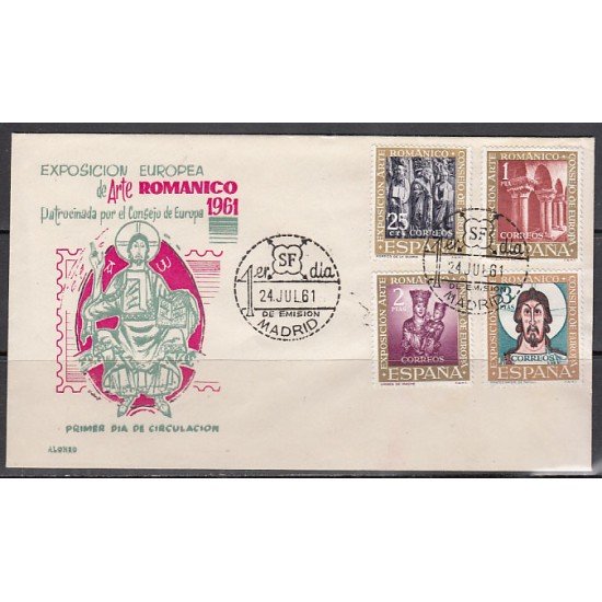 España Spain 1365/68 1961 VII Exposición del Consejo de Europa 