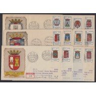 España Spain 1406/17 1962 Escudos de las Capitales de provincias españolas SPD Sobres Primer Día España Spain 1406/17 1962 Escudos de las Capitales de provincias españolas SPD Sobres Primer Día