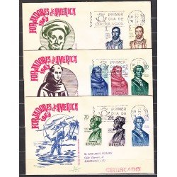 España Spain 1526/33 1963 Forjadores de America SPD Sobres Primer Día