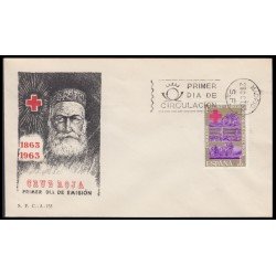 España Spain 1534 1963 Centenario de la Cruz Roja Internacional SPD Sobre Primer Día