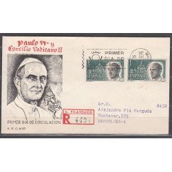 España Spain 1540 1963 Concilio Ecuménico Vaticano II SPD Sobre Primer Día