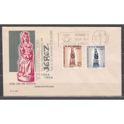 España Spain 1615/16 1964 VII Centenario de la Reconquista de Jerez. Virgen del Alcázar SPD Sobre Primer Día