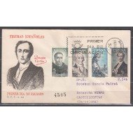 España Spain 1653/56 1965 Personajes españoles SPD Sobres Primer Día España Spain 1653/56 1965 Personajes españoles SPD Sobres Primer Día