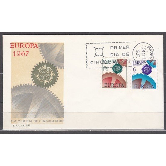España Spain 1795/96 1967 Europa-CEPT SPD Sobre Primer Día