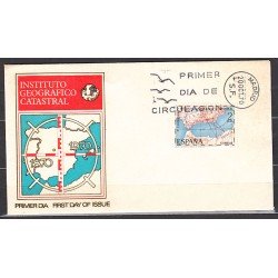 España Spain 2001 Centenario del Instituto Geográfico y Catastral Año 1970 SPD Sobre Primer Día 
