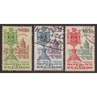 Ecuador 543/45 1952 Canonización Mariana de Jesús Usados
