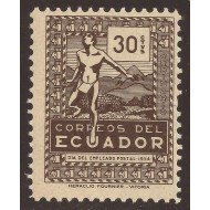 Ecuador 581 1954 Día del empleado postal MH Ecuador 581 1954 Día del empleado postal MH