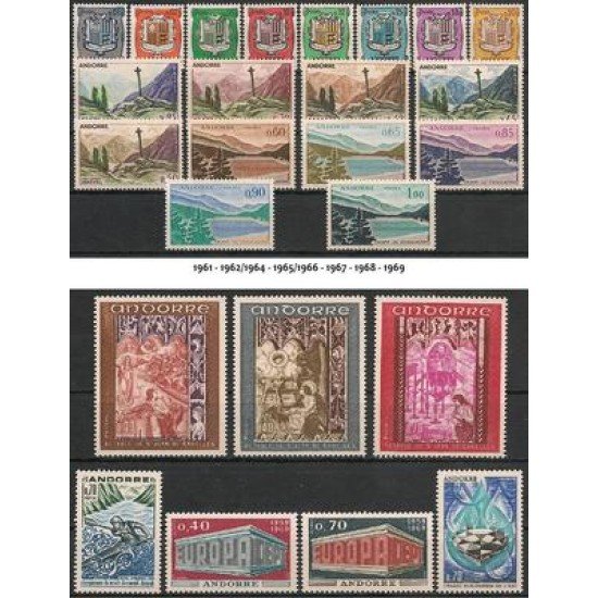 Andorra Francesa Andorre Français Año completo 1961 - 1969