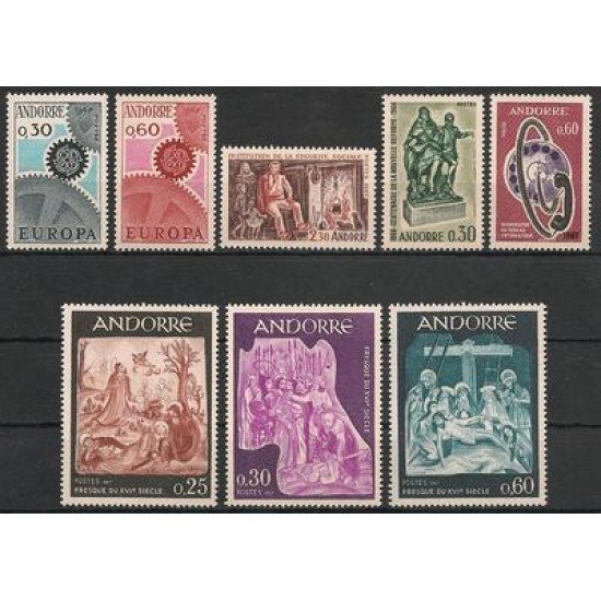 Andorra Francesa Andorre Français Año completo 1967 Andorra Francesa Andorre Français Año completo 1967