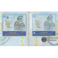 España Spain 2009 Cartera Oficial Moneda 2€ euros X aniversario euro HB + Pruba Lujo FNMT España Spain 2009 Cartera Oficial Moneda 2€ euros X aniversario euro HB + Pruba Lujo FNMT