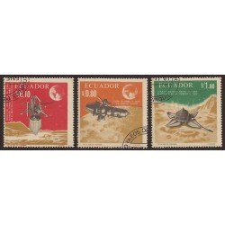 Ecuador 763/65 1967 Conquista de la luna Astro Usados