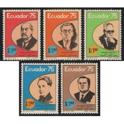 Ecuador 945/49 1975 Músicos ecuatorianos Music Cueva Celi MNH