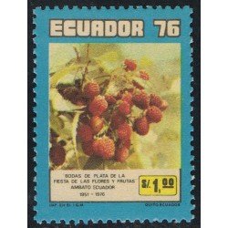 Ecuador 960 1976 Flora Strawberry MNH 