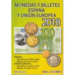 Catálogo Hnos. Guerra Monedas y Billetes España y Unión Europea Ed. 2018 Segunda mano Catálogo Hnos. Guerra Monedas y Billetes España y Unión Europea Ed. 2018 Segunda mano