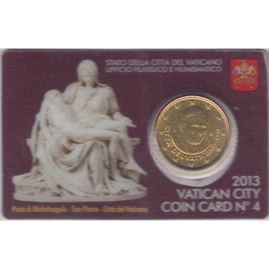 Vaticano 2013 Cartera Oficial Coin Card nº 4 Moneda 0.50 € euros Vaticano 2013 Cartera Oficial Coin Card nº 4 Moneda 0.50 € euros