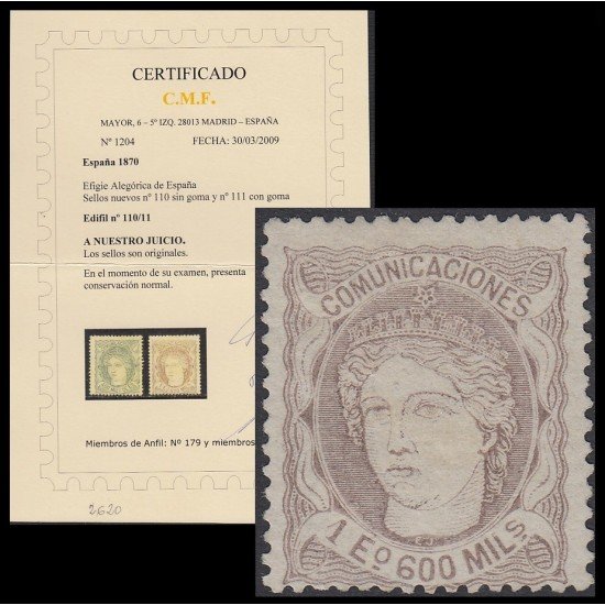 España Spain 111 1870 Alegoría España MH