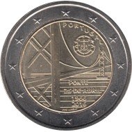 Portugal 2016 2 € euros conmemorativos Av. 25 de abril Puente Portugal 2016 2 € euros conmemorativos Av. 25 de abril Puente