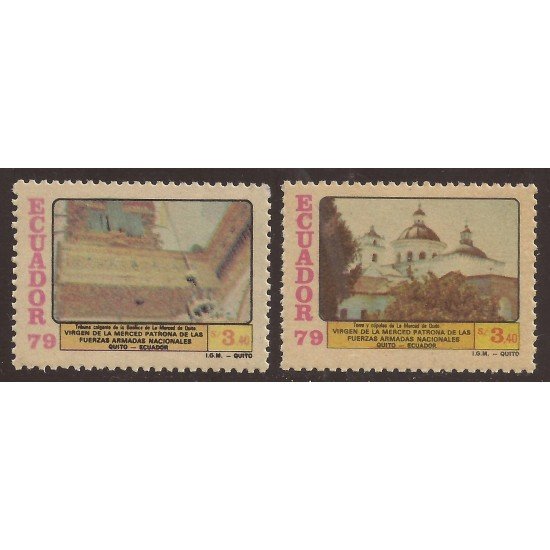 Ecuador 994/95 1980 Virgen de la Merced Religion MNH