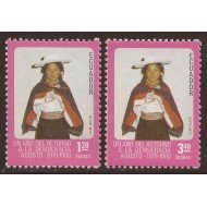 Ecuador 1002/03 1980 Retorno a la Democracia MNH Ecuador 1002/03 1980 Retorno a la Democracia MNH