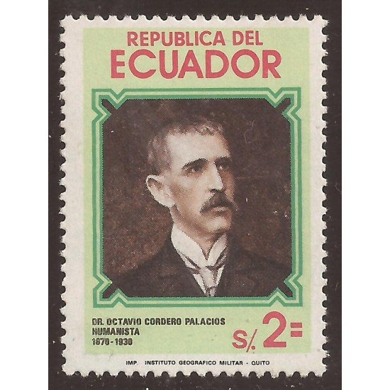 Ecuador 1014 1981 Dotor Octavo Cordero Palacios MNH 