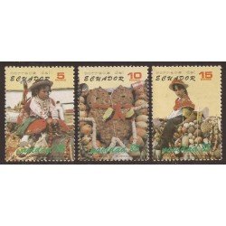 Ecuador 1098/00 1985 Navidad Christmas Fruta  MNH