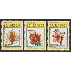 Ecuador 1101/03 1986 Flora Flower Topobea Befaria Resinosa Embotrium MNH