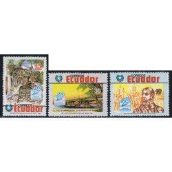 Ecuador 1137/39 1988 450 Aniv Fundación Guayaquil Puente Bridge MNH 