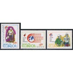 Ecuador 1189/91 1989 125 Aniv. Cruz Roja  Red Cross MNH 
