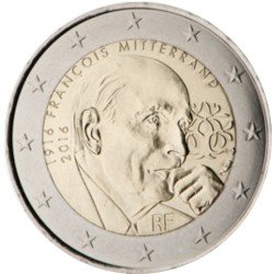 Francia 2016 2 € euros conmemorativos François Mitterrand Francia 2016 2 € euros conmemorativos François Mitterrand